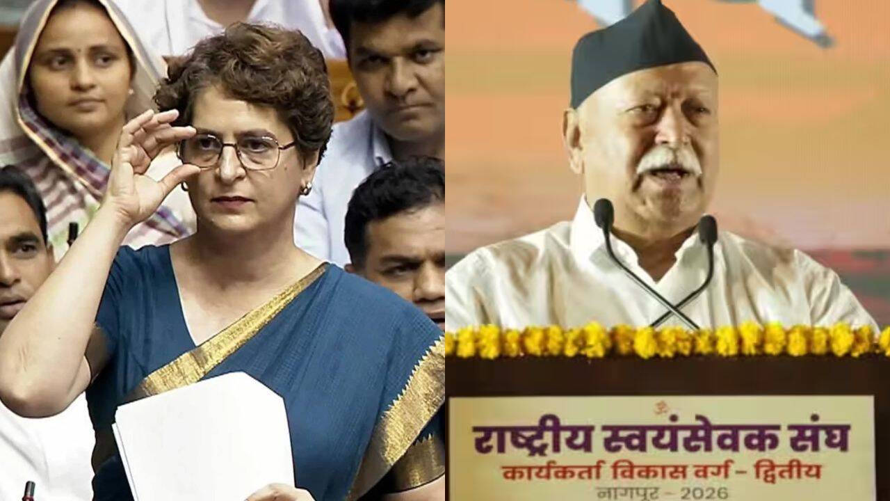 ‘They don’t need a certificate from you’: Priyanka hits back at RSS chief Bhagwat’s Gen Z outreach
