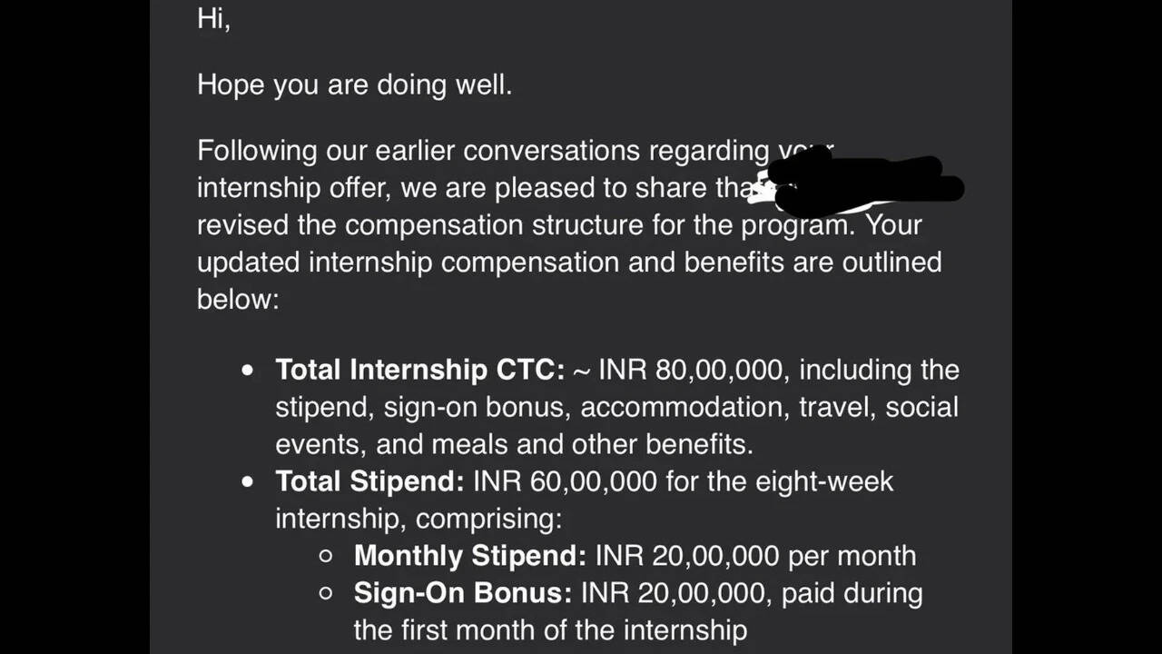"Can an internship pay Rs 40 lakh a month?": Viral Reddit post shines light on India's highest-paying tech careers