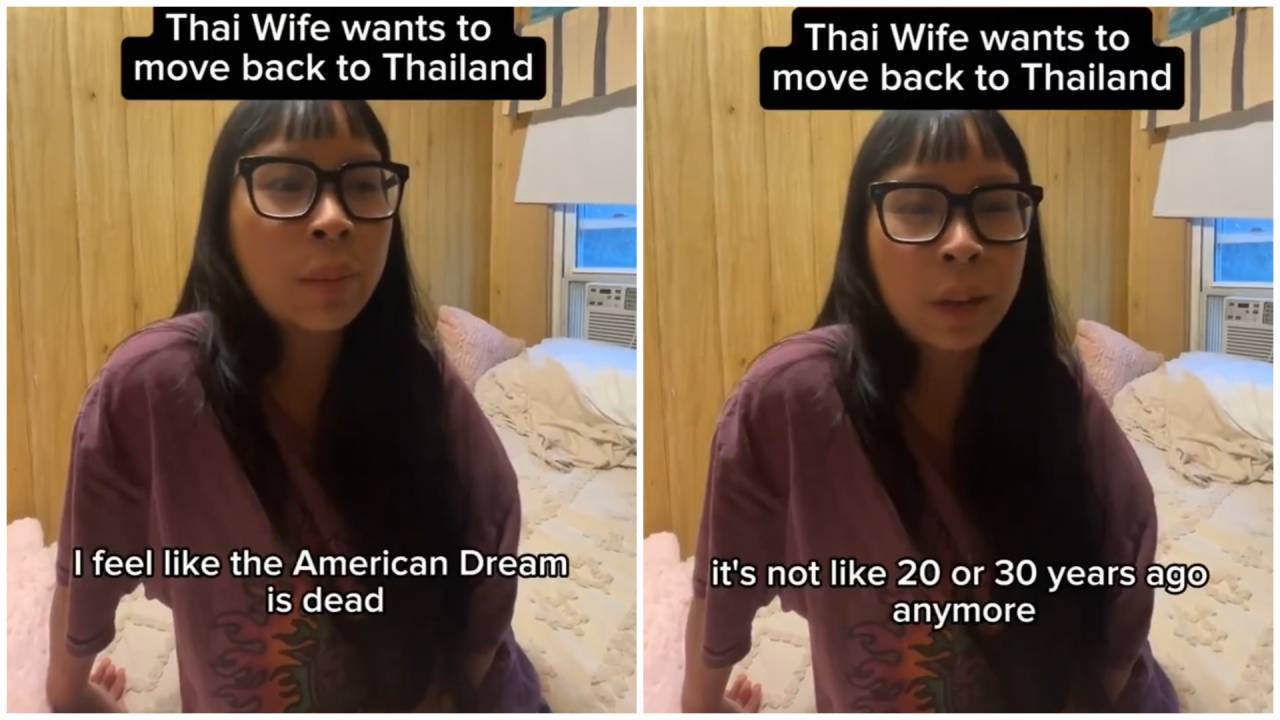 Thai woman married to US man says "American Dream is dead" after 3 years