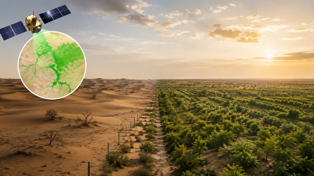 China's Taklamakan Desert is now capturing more carbon than it emits