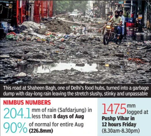 Delhi records wettest August first week in 16 years