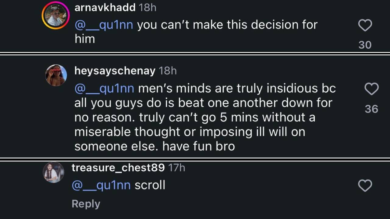 Lewis Hamilton's comment section 2