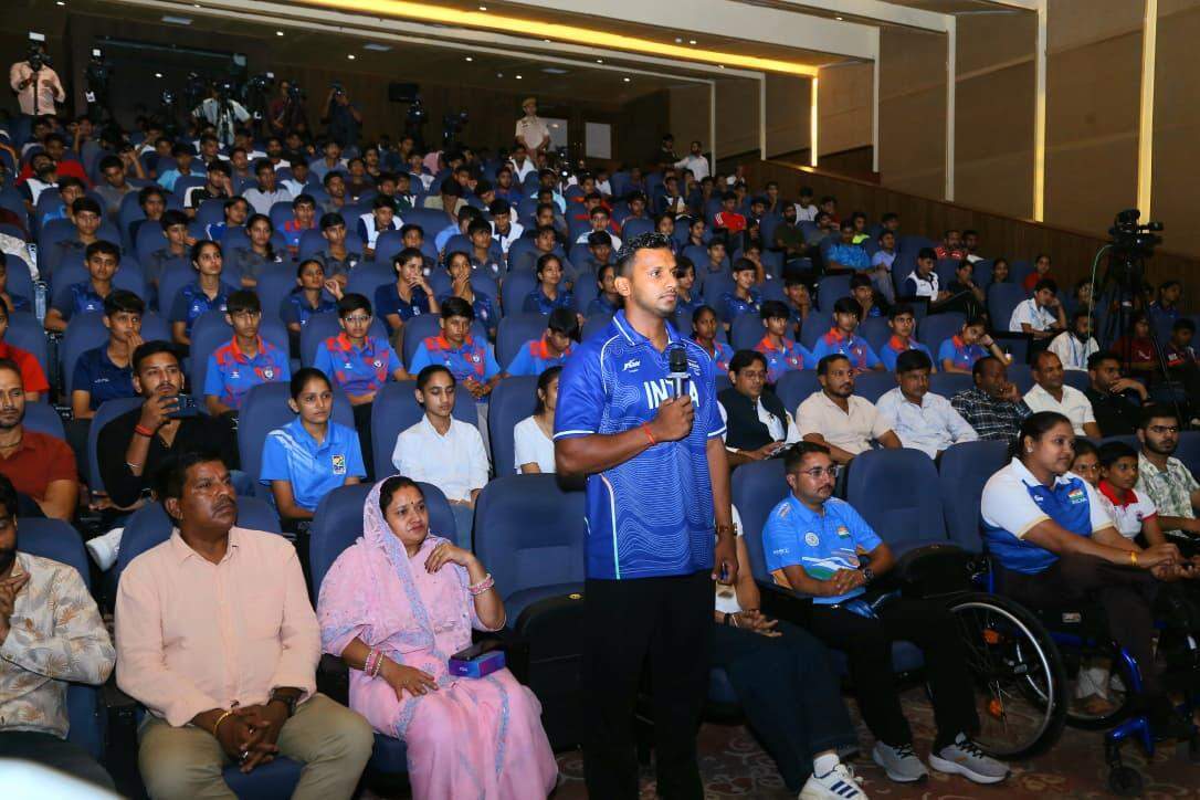 Bhajanlal Sharma felicitated medal winners from international sporting events including the 2026 Commonwealth Games such as Arundhati Choudhary, Yashveer Singh, Rahul Sharma etc (6).jpeg