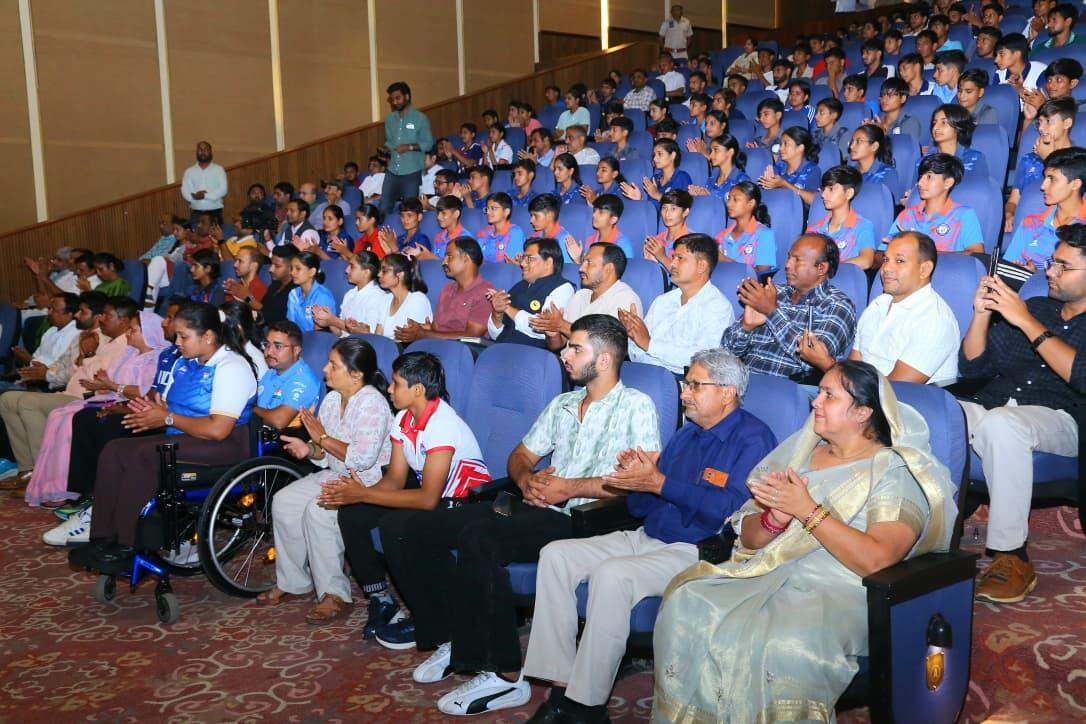 Bhajanlal Sharma felicitated medal winners from international sporting events including the 2026 Commonwealth Games such as Arundhati Choudhary, Yashveer Singh, Rahul Sharma etc (7).jpeg