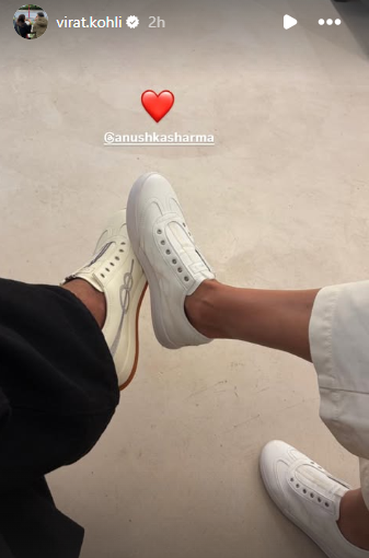 Virat Kohli's Instagram post with Anushka Sharma<br>