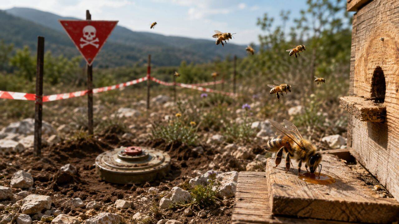Scientists taught honeybees to follow the scent of TNT