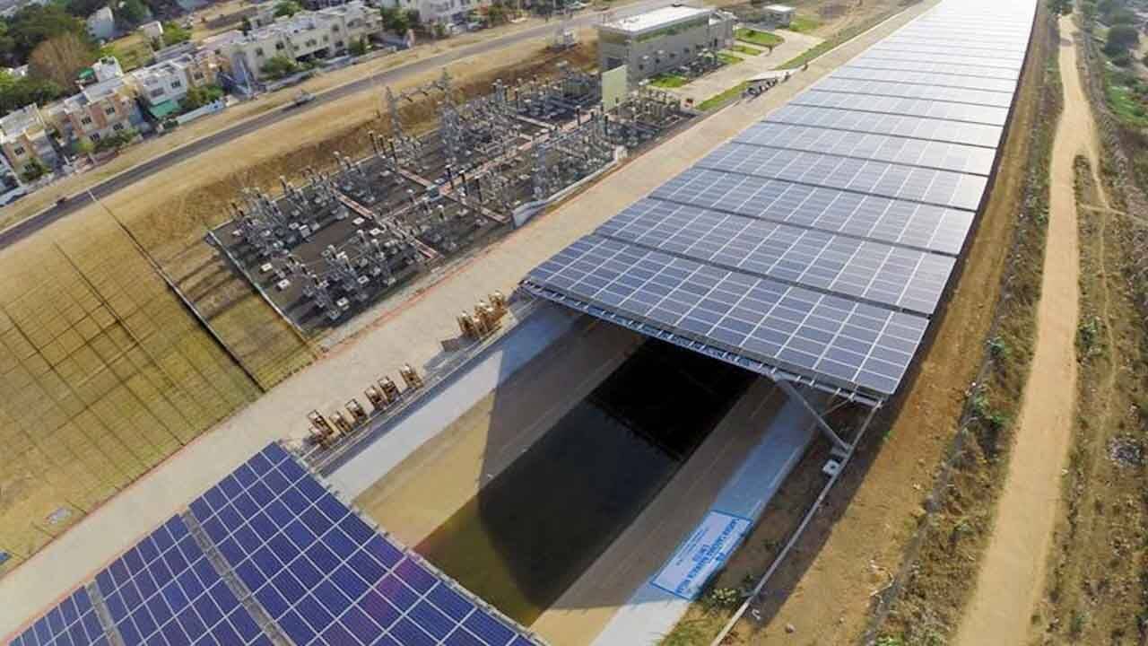 Gujarat canal-top solar generates power while saving 2.38M gallons of water