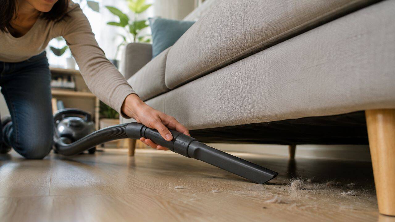 Use a vacuum cleaner with a narrow attachment<br>