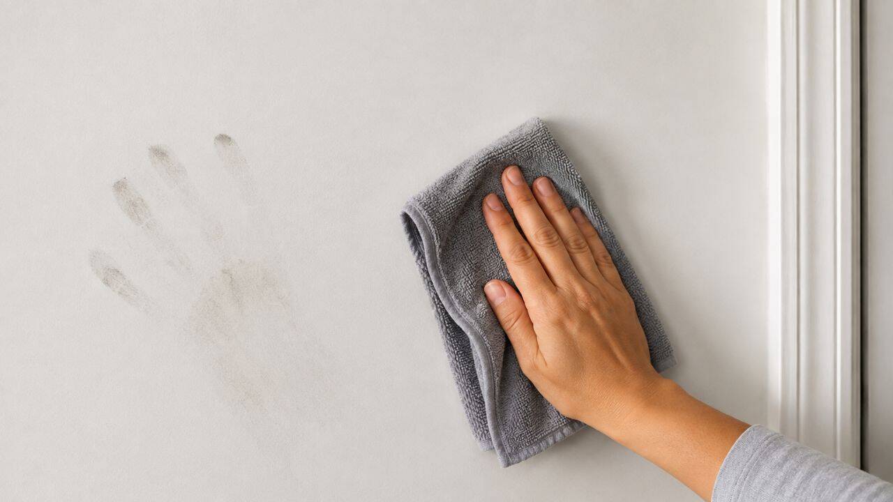 Use a dry microfibre cloth<br>