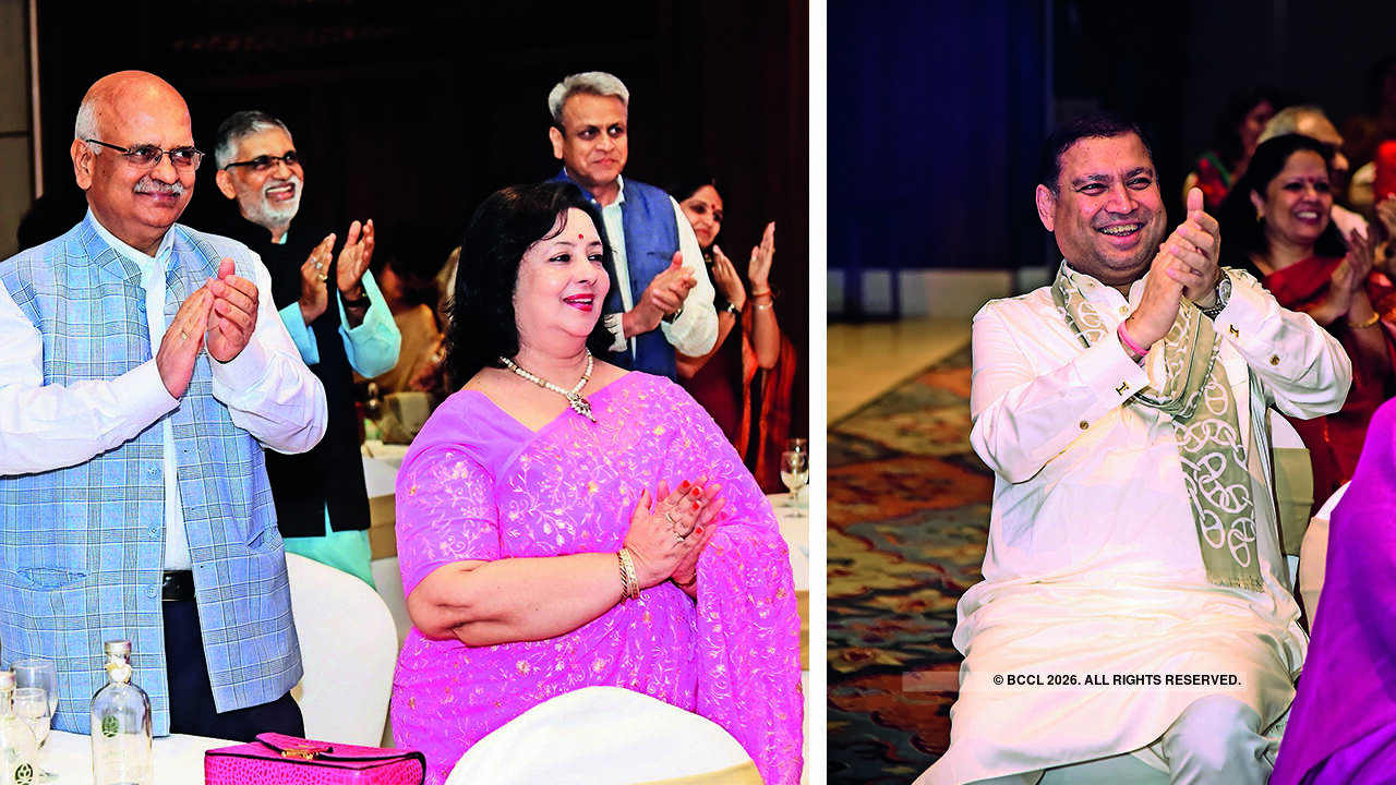(L) Alok Ranjan and Surabhi Ranjan (R) Sundeep Bhutoria