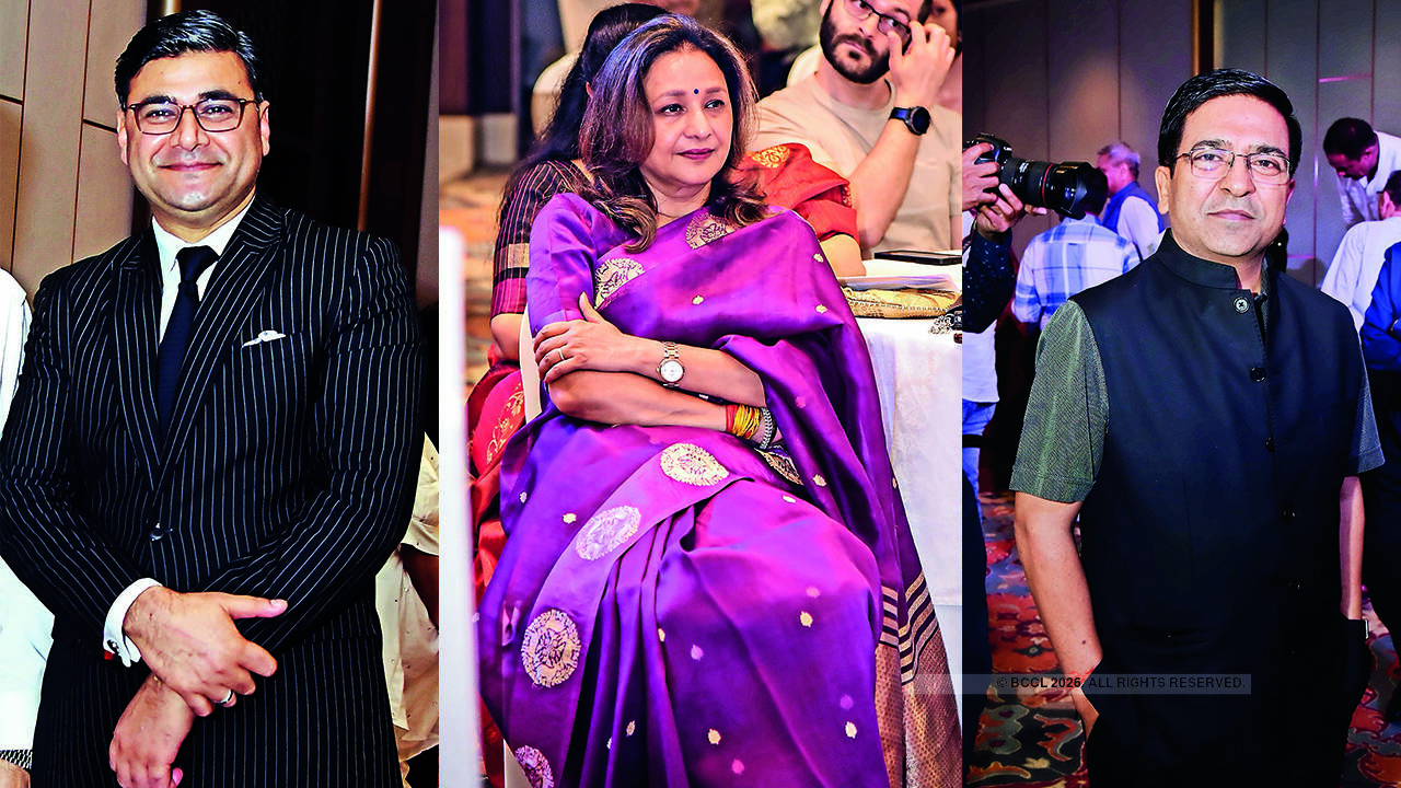 (L) Afzal Khan (C) Aradhana Mishra (R) Ashish Kumar Goyal