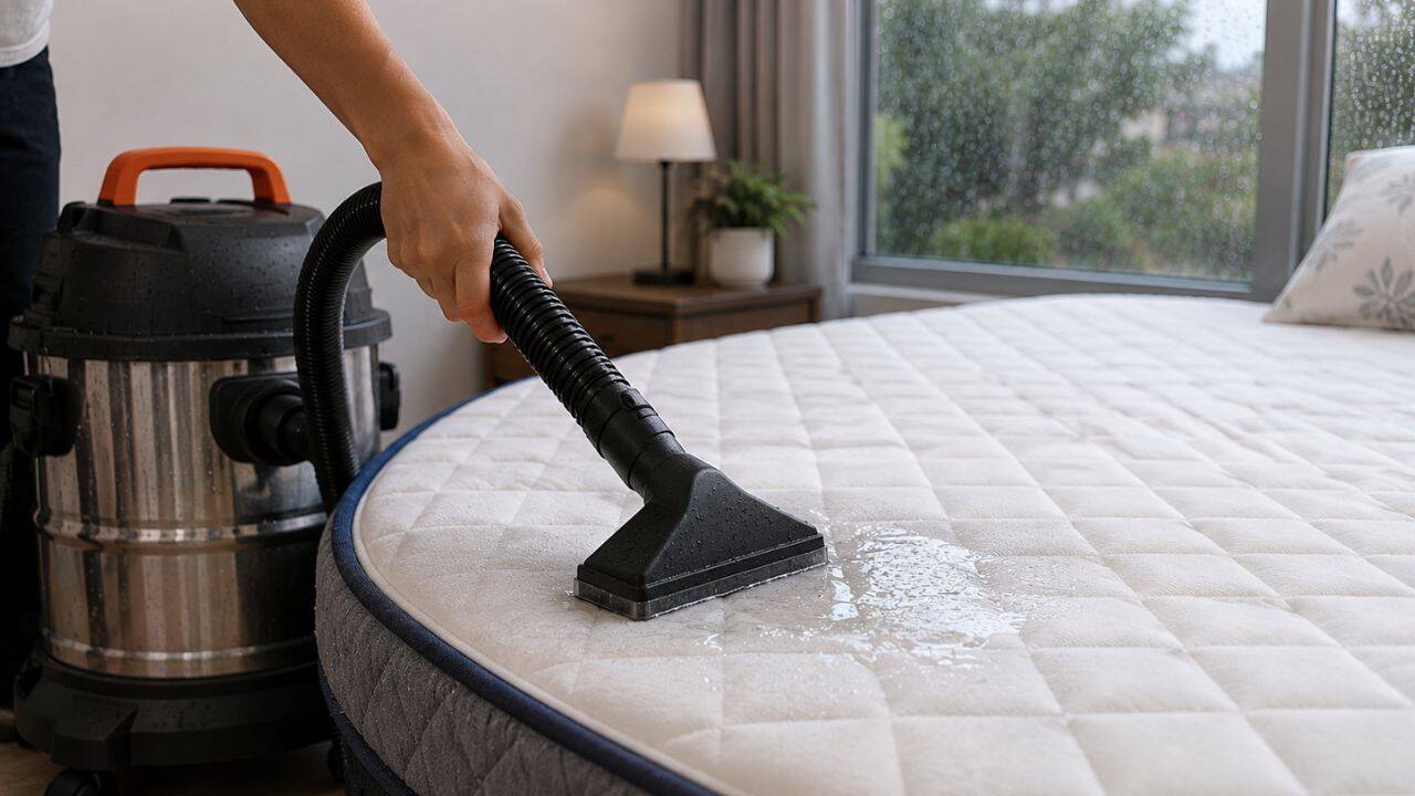 Use a wet and dry vacuum for liquid spills<br>