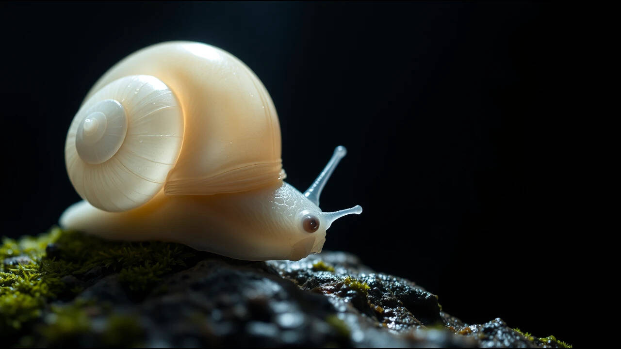 China’s first freshwater cave snail in a dark mountain cave
