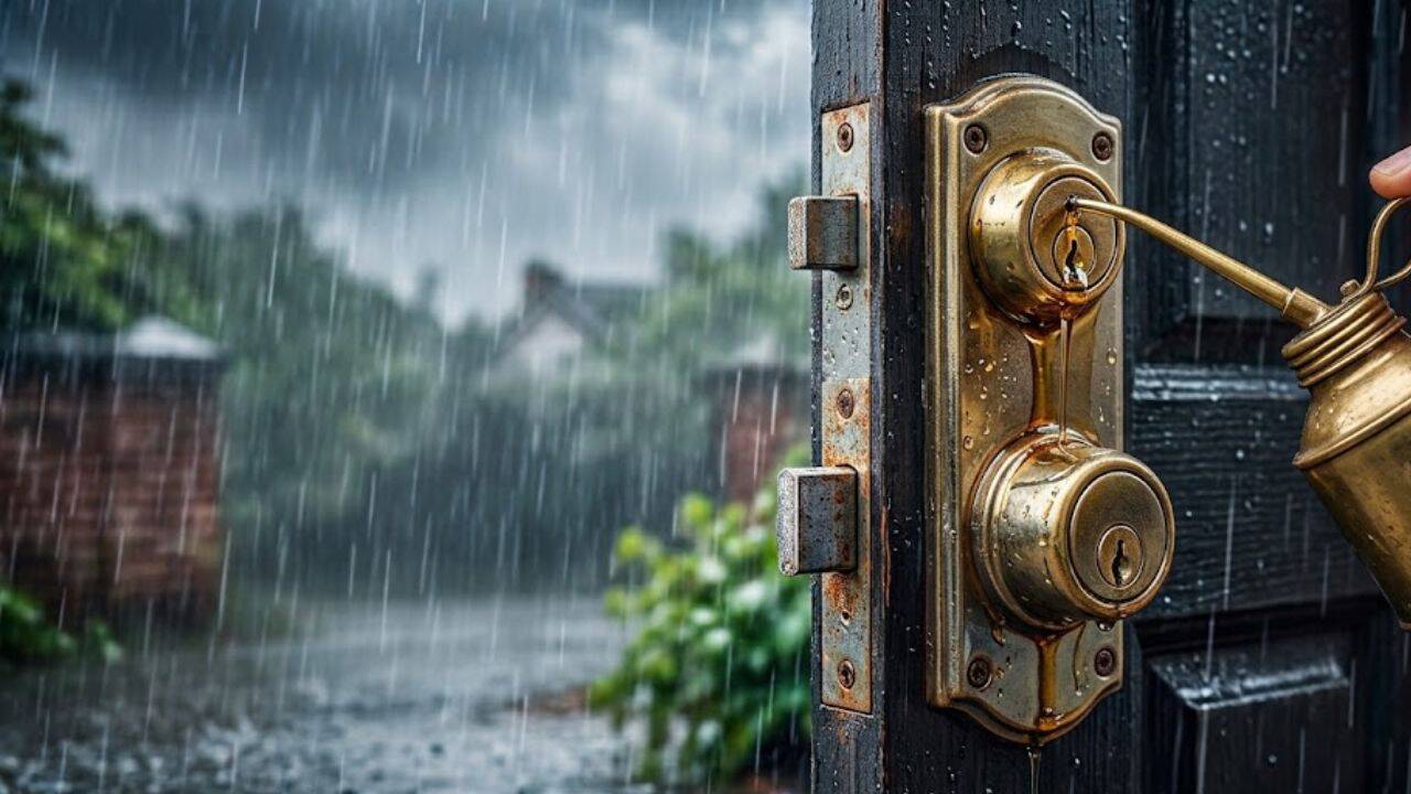 Do not pour cooking oil into the keyhole<br>