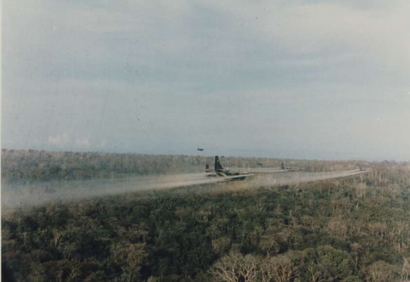 US military spraying AO