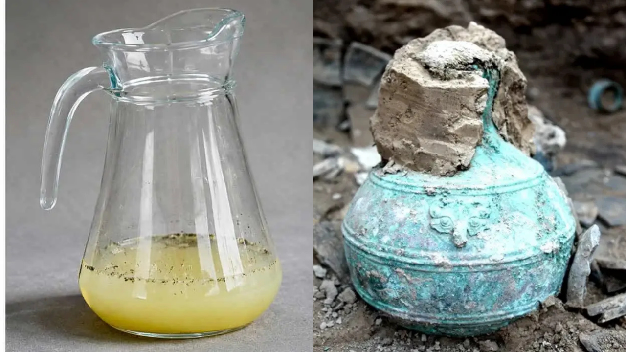 2,300-year-old beer, well preserved inside an ancient bronze bottle, discovered in China