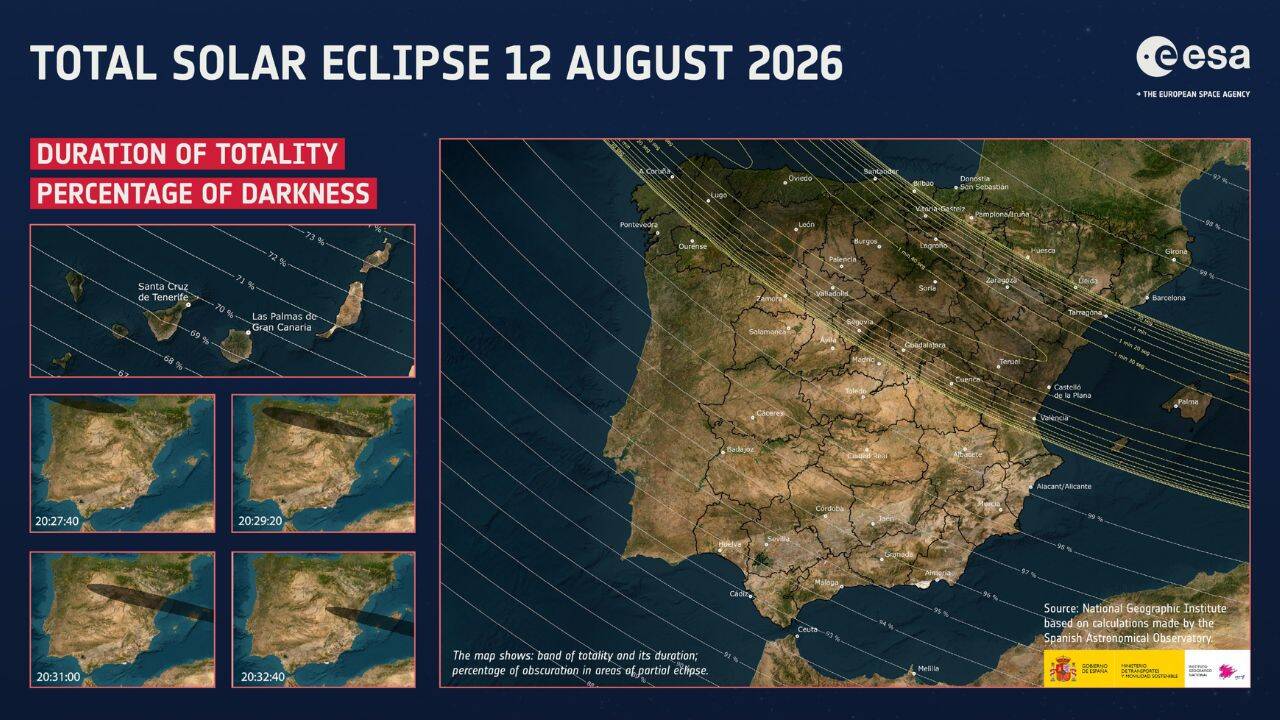 Most prominent locations to watch the 2026 solar eclipse