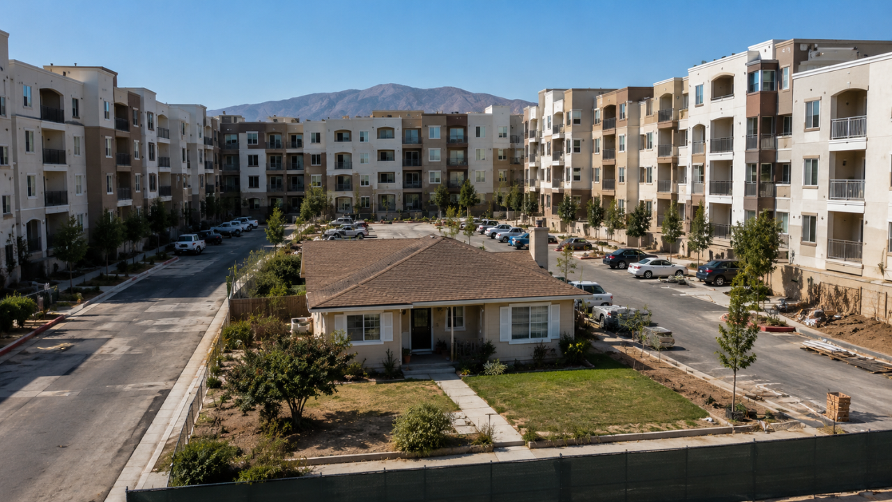 California woman refused to sell her home; developers built a 246-unit complex around it