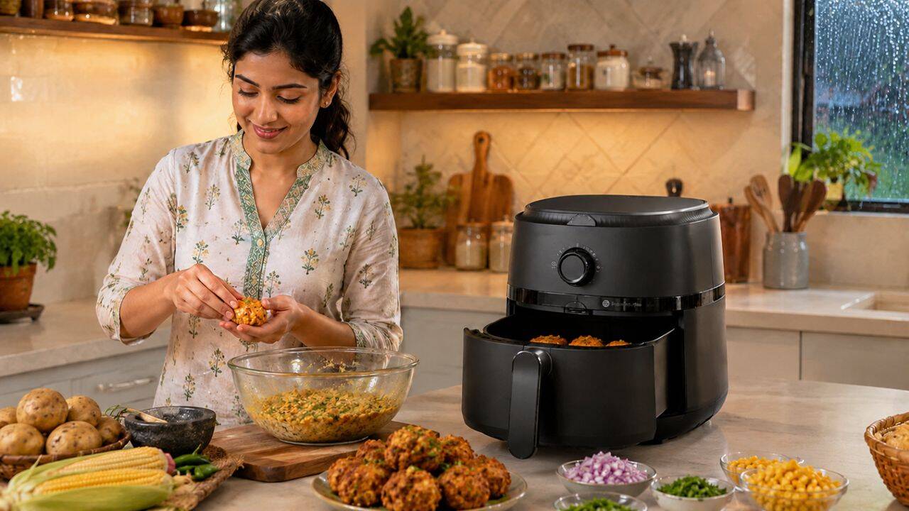 Aluminium foil & stainless steel are safe in an air fryer, but these materials aren't
