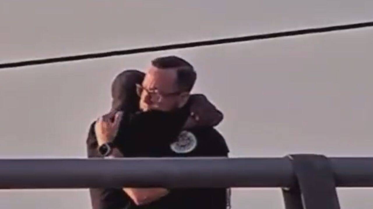 ‘You are loved’: US cop hugs man battling mental health crisis, talks him out of jumping off bridge