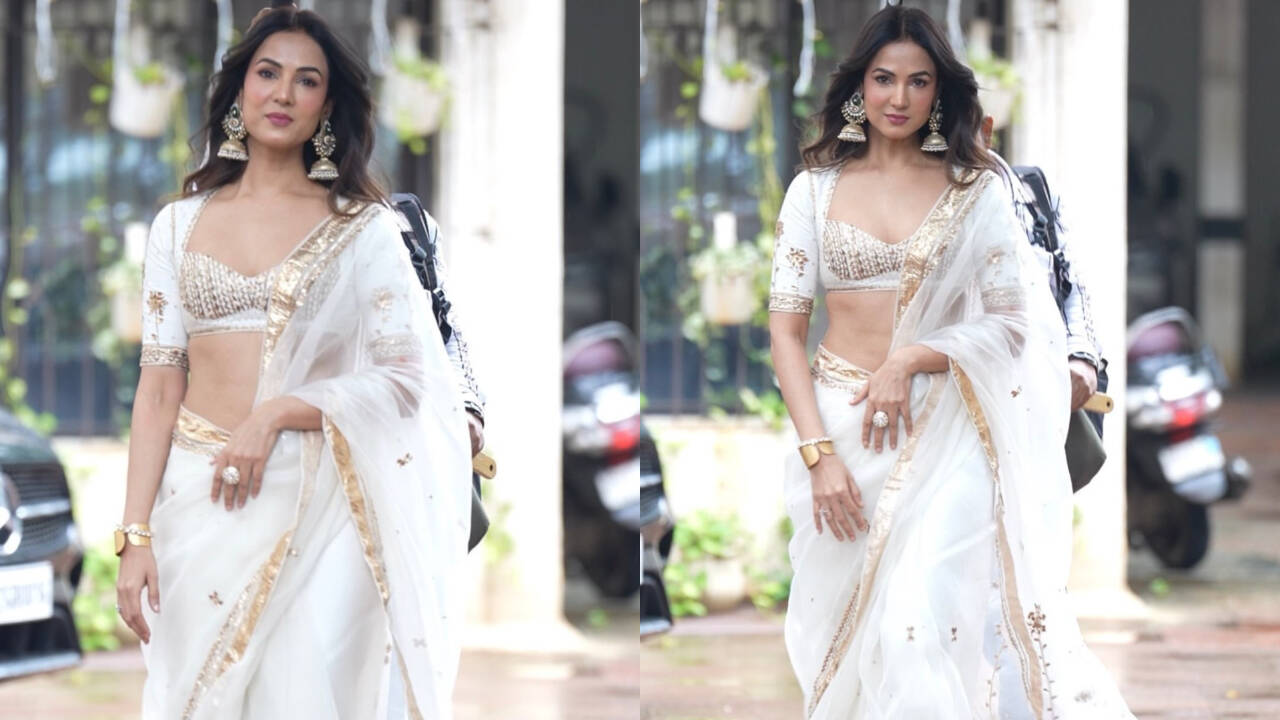 Sonal Chauhan’s ethereal white saree look is proof that simplicity still wins