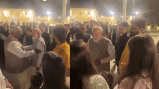 'Aap thoda badal gaye ho': Modi-Kharge banter at Supriya Sule's daughter's reception
