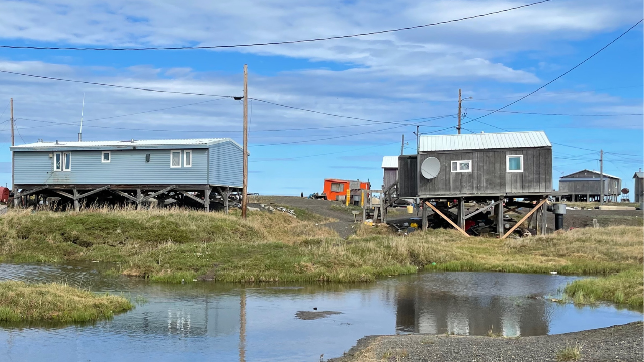 Remote Alaska village slowly sinks as frozen ground thaws, releasing ancient carbon