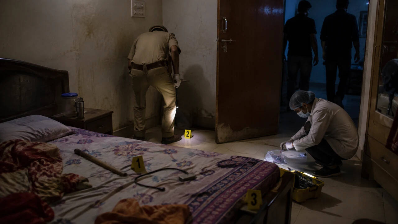 Wife and lover arrested over husband’s sedated, strangled electrocution murder in south Delhi