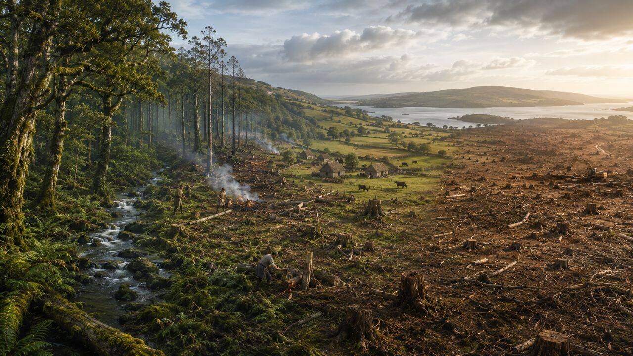How Ireland’s ancient forests disappeared over thousands of years<br>