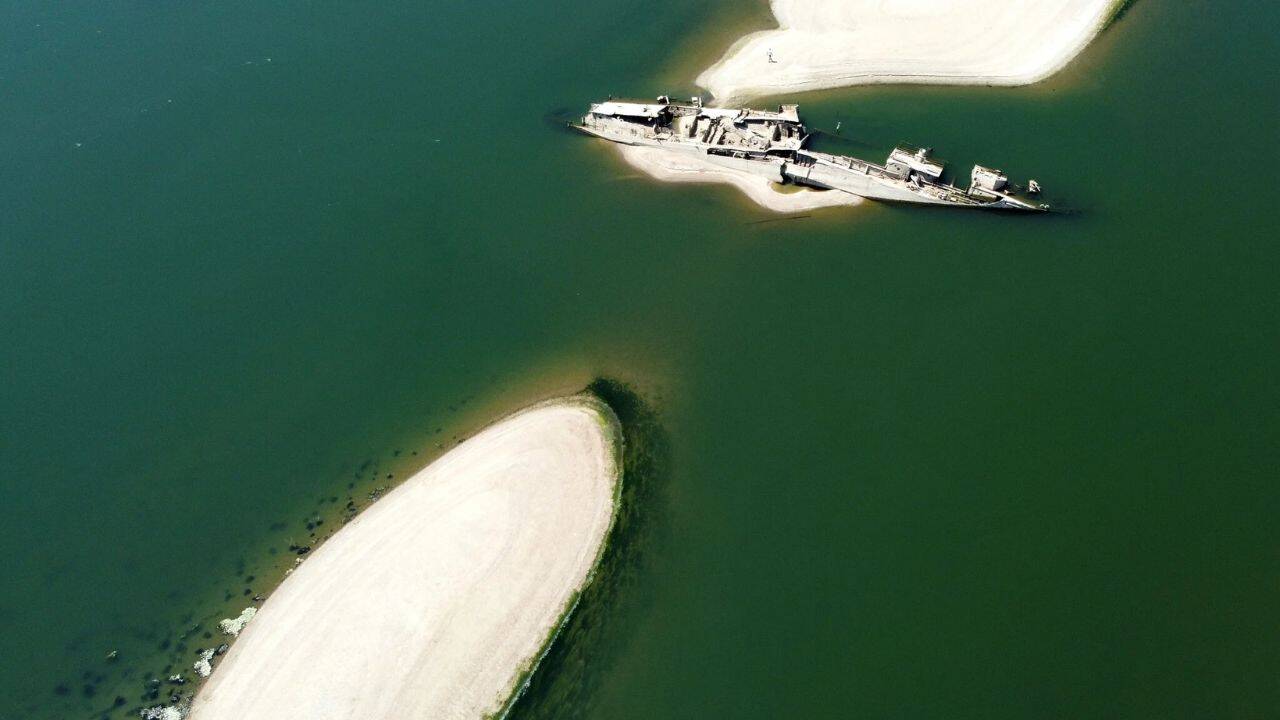 Why were the German ships sunk in the Danube river