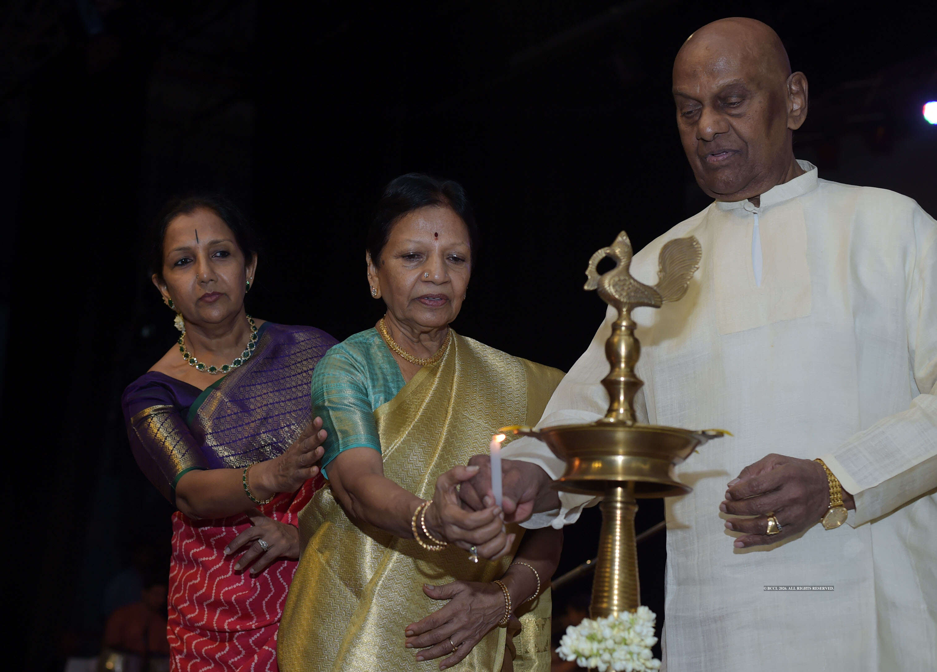 (L-R) Kaushalya Reddy, Radha and Raja Reddy