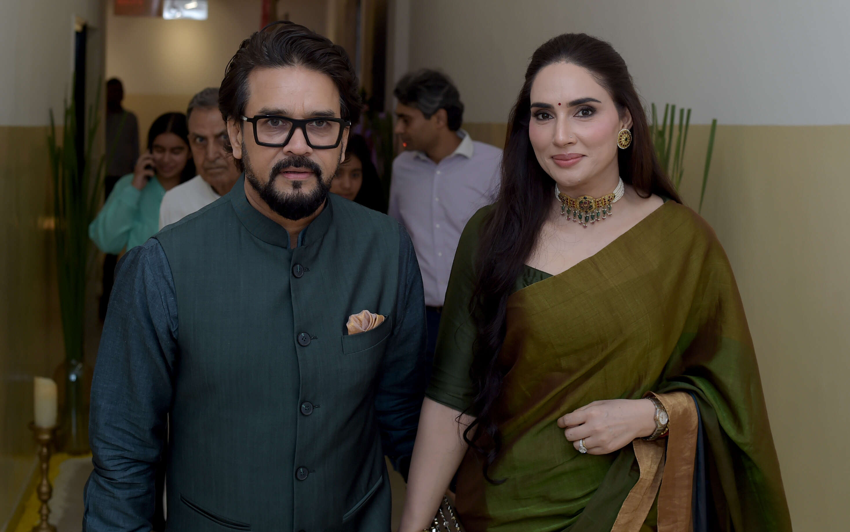 Anurag Thakur and Sheffali Thakur<br>