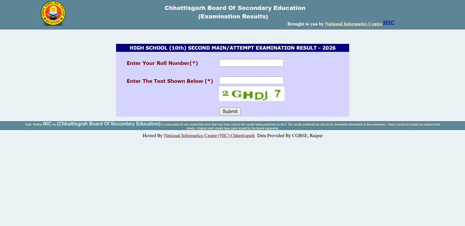 CG Board second main result 2026 declared for Class 10, 12: Direct link to download here