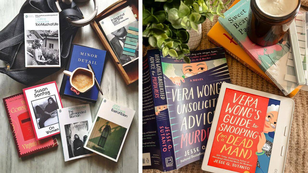 The online community, bound by books and aesthetics, is now moving offline into book clubs, social mixers and reading clubs (Pic: @books.and.bougainvillea)