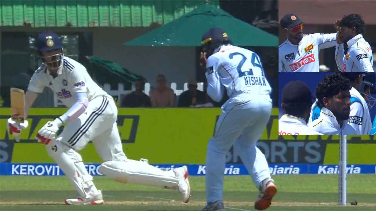 Scary moment: Nishan Madushka hit on helmet by KL Rahul sweep