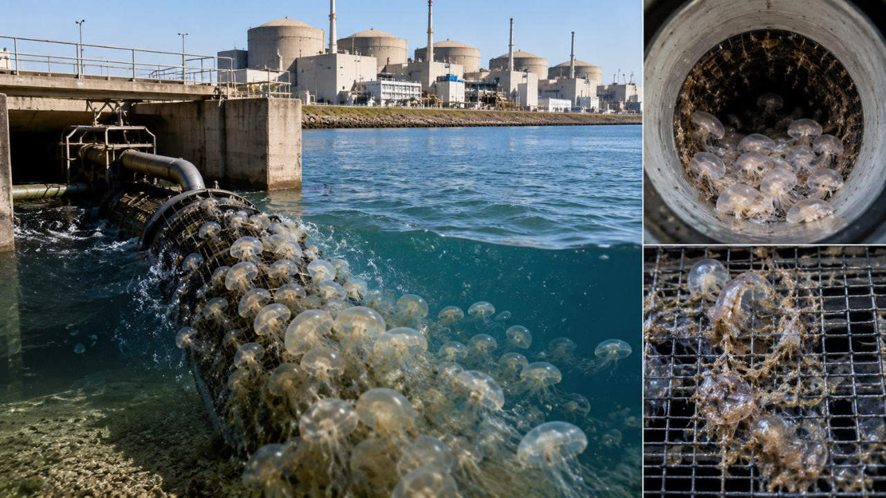 How jellyfish blocked the cooling system at Gravelines