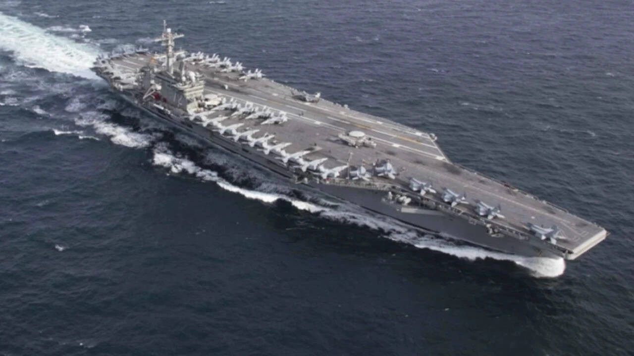 USS Abraham Lincoln has been at centre of controversy over its prolonged deployment affecting sailors' mental health USS Abraham Lincoln