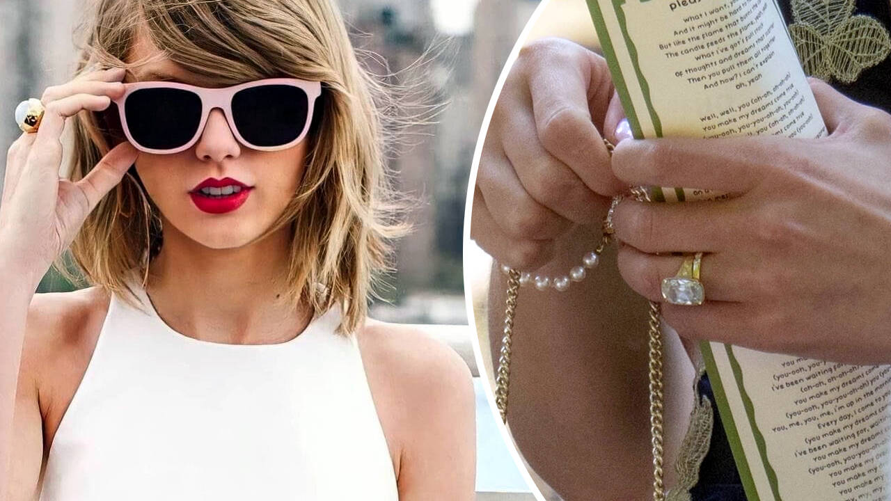 Taylor Swift shows off wedding ring at friend's nuptials - PICS