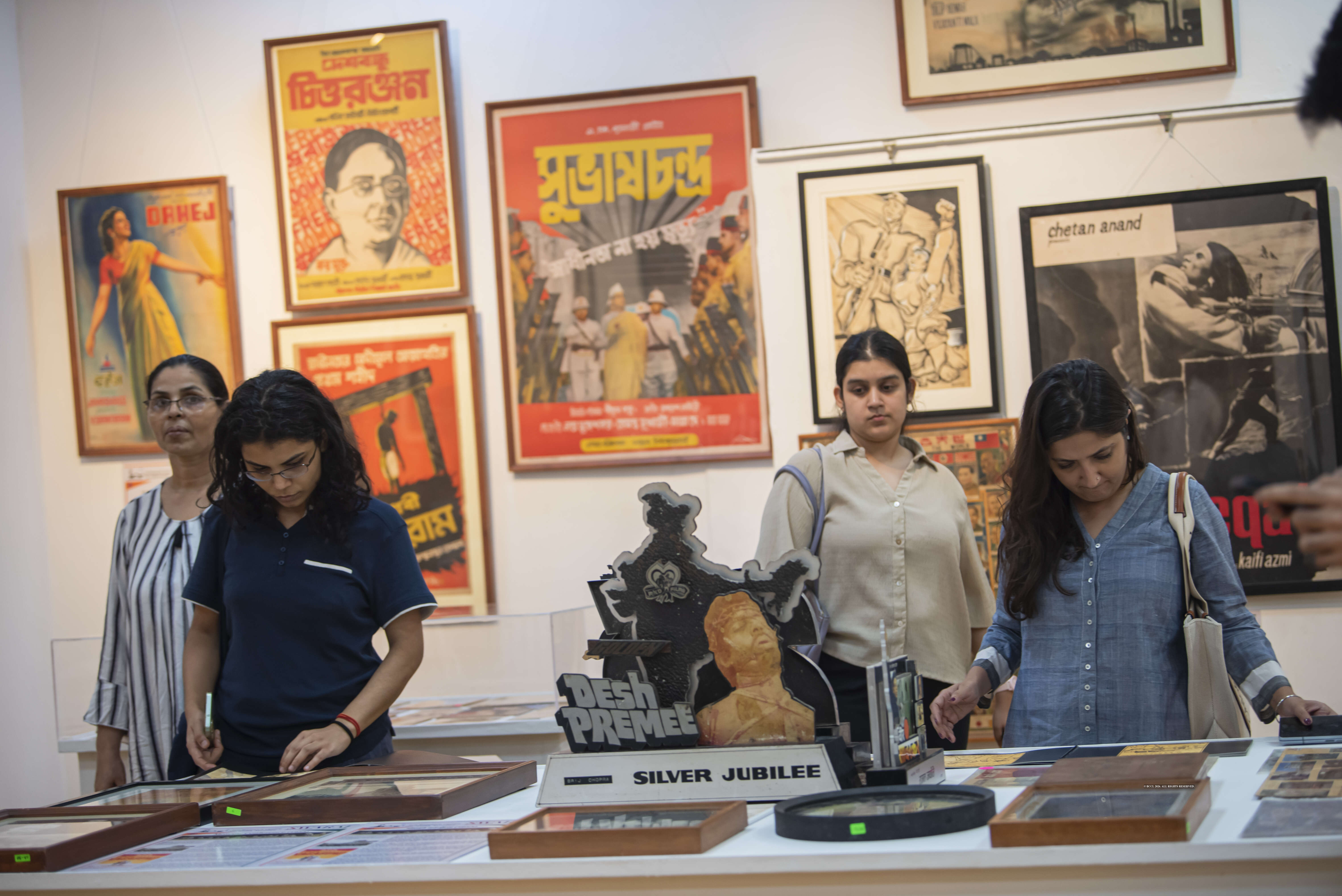 The exhibition moves through several such moments of change. There is a section on cinema, highlighting films that captured the political moods of its time