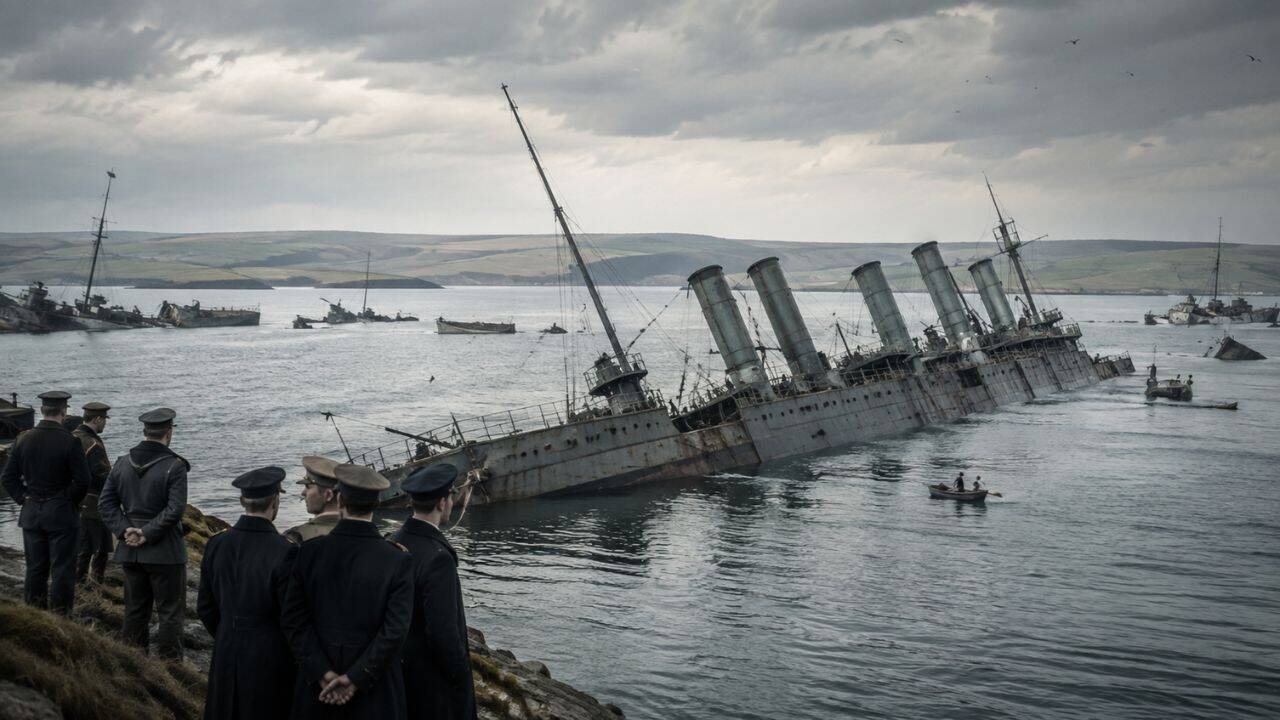 Germany sank 52 warships in 1919. A century later, their steel became valuable