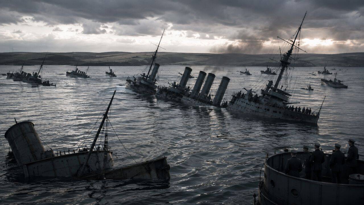 The 1919 scuttling that sent the German High Seas Fleet beneath Scapa Flow<br>