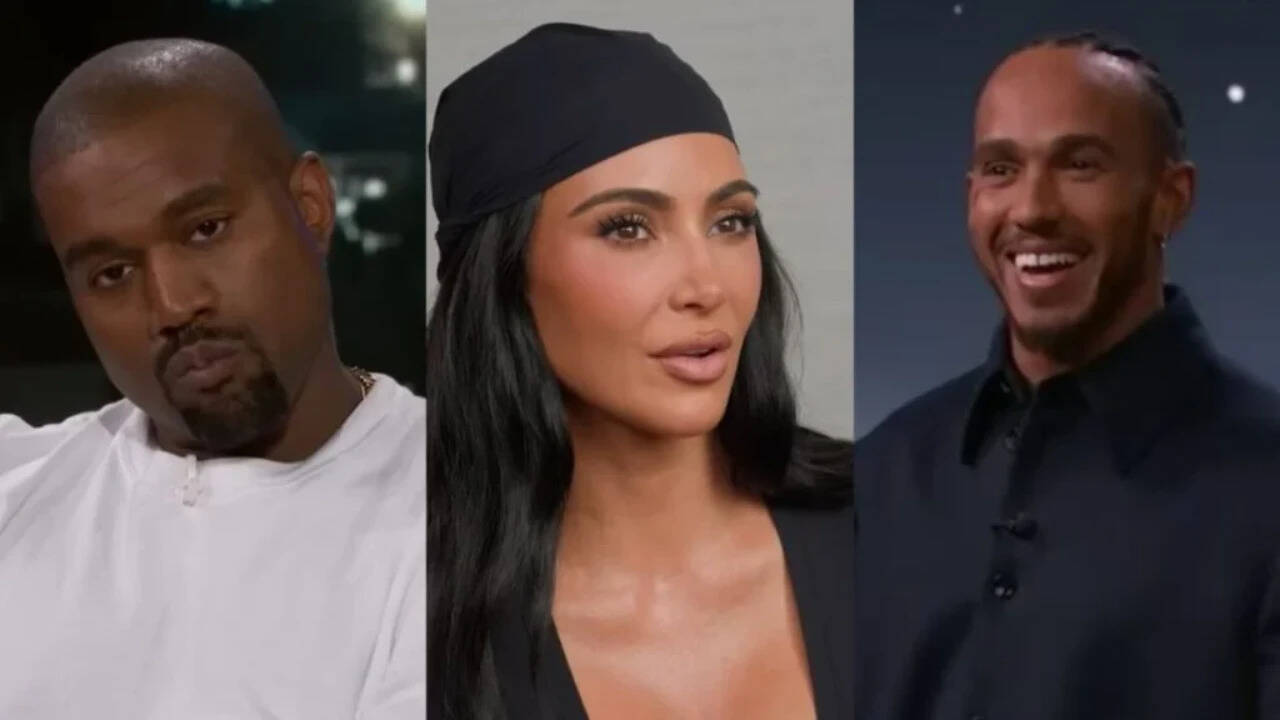 Kanye West’s shocking alleged comment about Kim Kardashian and Lewis Hamilton is going viral