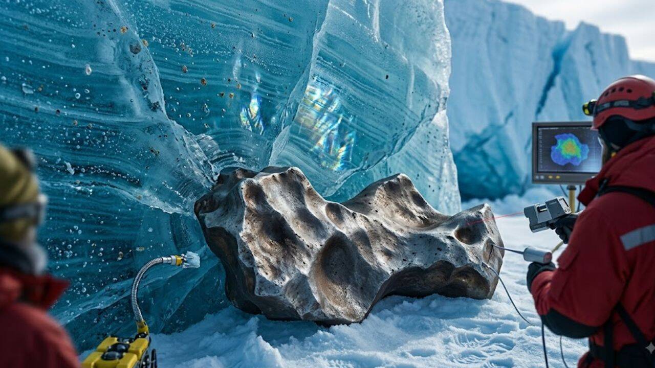 Why Antarctic meteorites are disappearing from the ice (PC: AI Generated)<br>