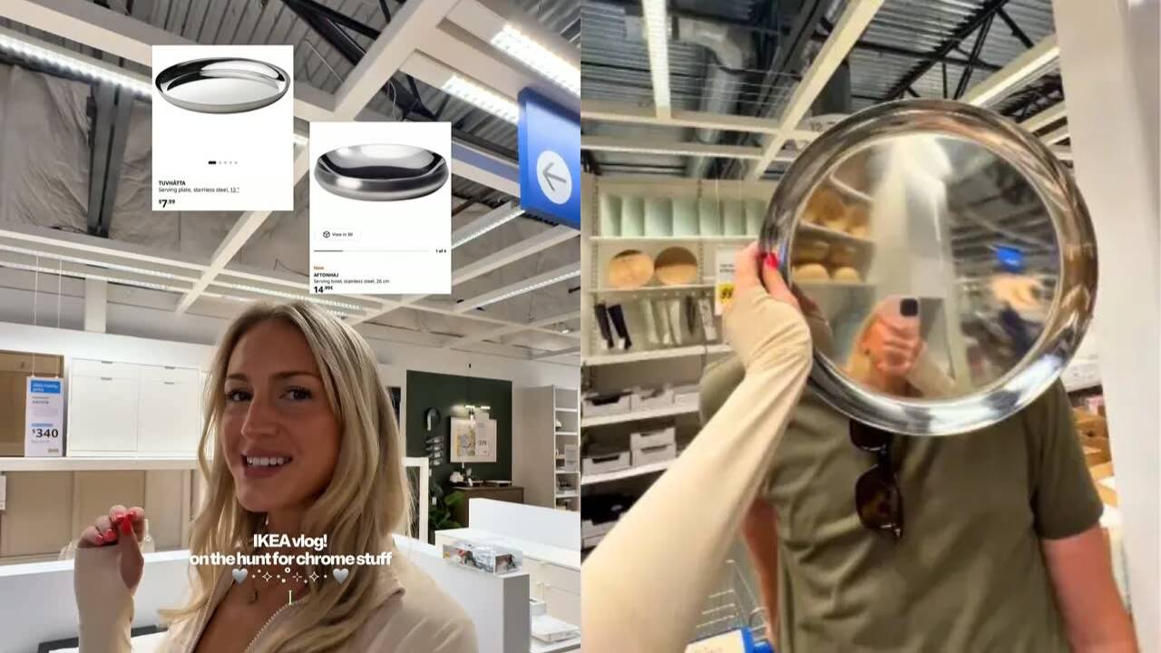 American woman loves IKEA plates; Indians say they're basic steel thalis