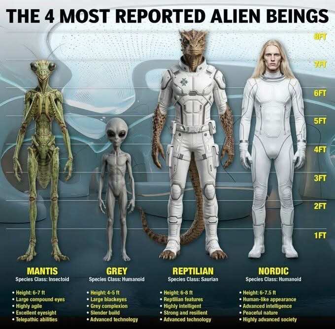 Dr Eric Davis claims classified US records document four alleged alien species recovered from crashed UAPs.