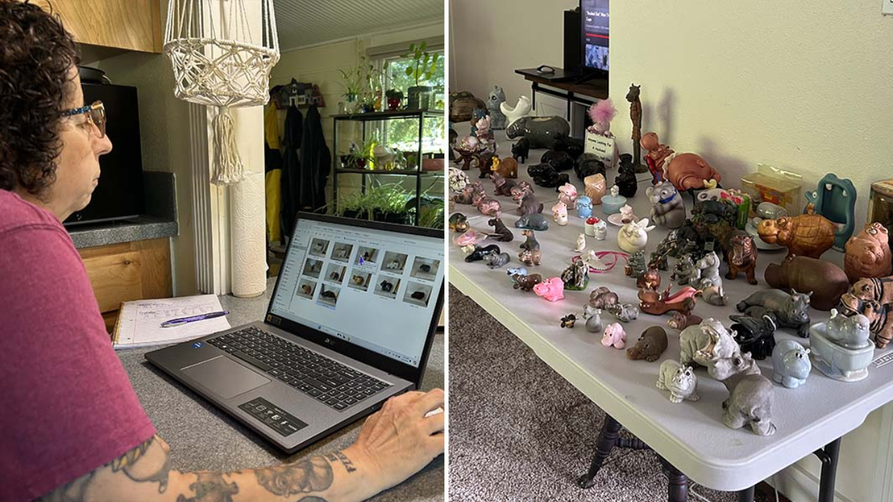 At 14, Sheri Lynch got a grey hippo; 40 years later, she had 1,086 items