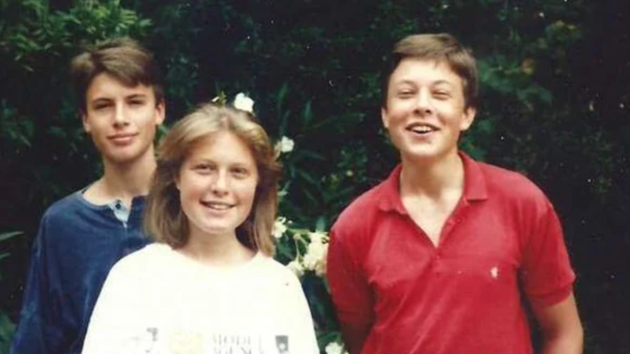 Elon in his younger days. (Right)