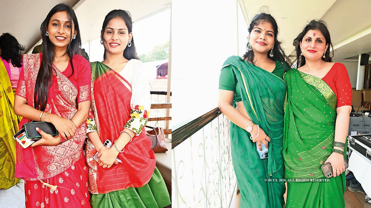 (L) Naina and Aishvariya (R) Neha and Aditi