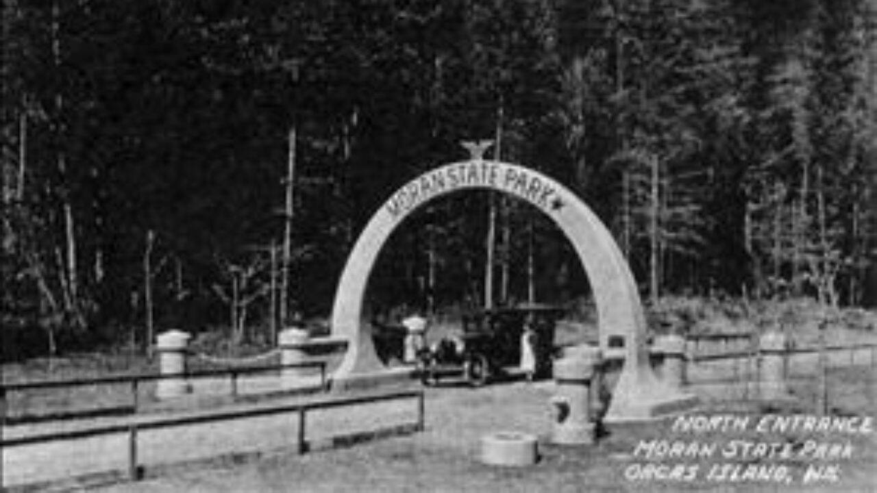 Moran State Park entrance 1925