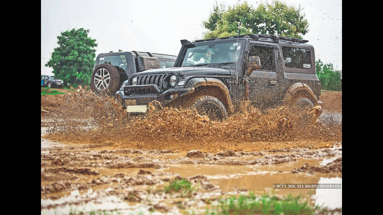 NCR off-road enthusiasts take monsoon SUVs onto slush-filled dirt trails